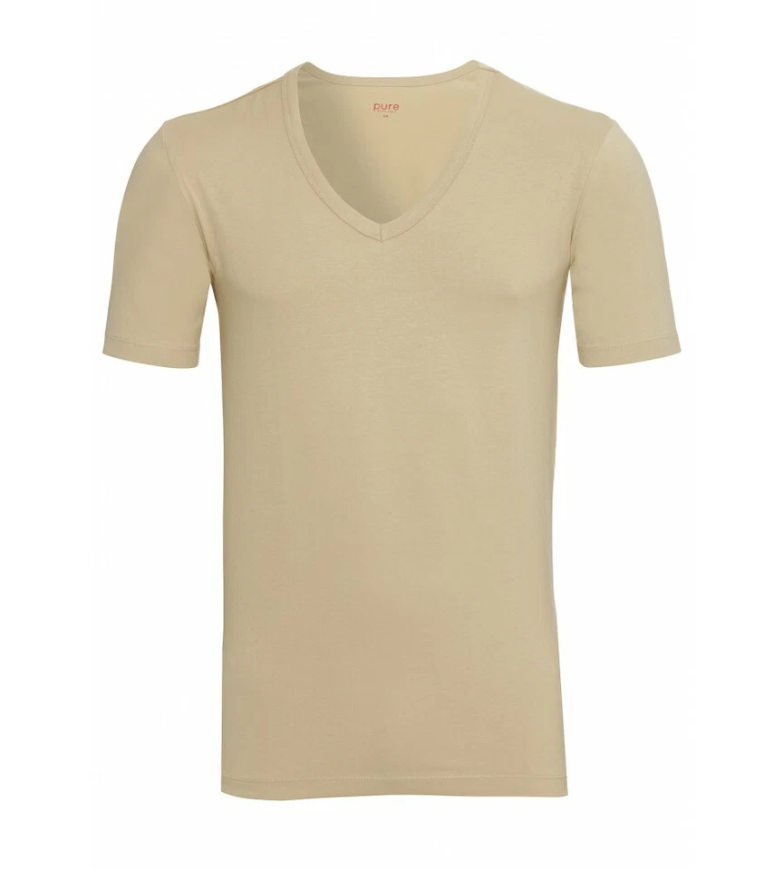Unsichtbares Unterhemd Pure Shirt mit V-Ausschnitt im 2er Set