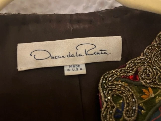 TRAJE DE ALTA COSTURA OSCAR de la RENTA BORDADO VINTAGE, Chanel vintage viene Foto 4 de 4