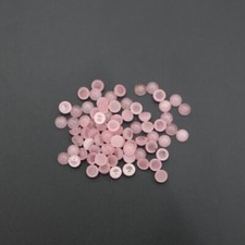 100pcs Natural Rose Quartz Stone 4mm Round Cab Cabochon for DIY Jewelry Making