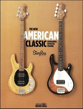 Ernie Ball Music Man Stingray Special 4 & 5 string bass guitar advertisement ad