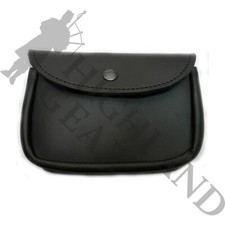Scottish Sporran Kilt Bag - Ideal for School Bands in Black Leather