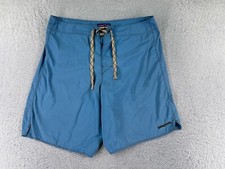 Patagonia Swim Trunks Mens 31 Blue Light  Variable Board Shorts 18'' READ