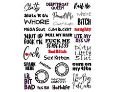 30 Sexy Temporary Tattoos Kinky Adult Body Art Naughty Sexy Fantasy Tatts