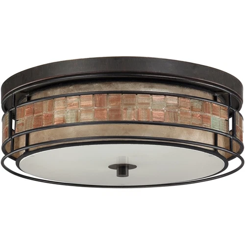 Quoizel 3 Light Laguna Outdoor Flush Mount Renaissance Copper - MCLG1616RC - Picture 2 of 4