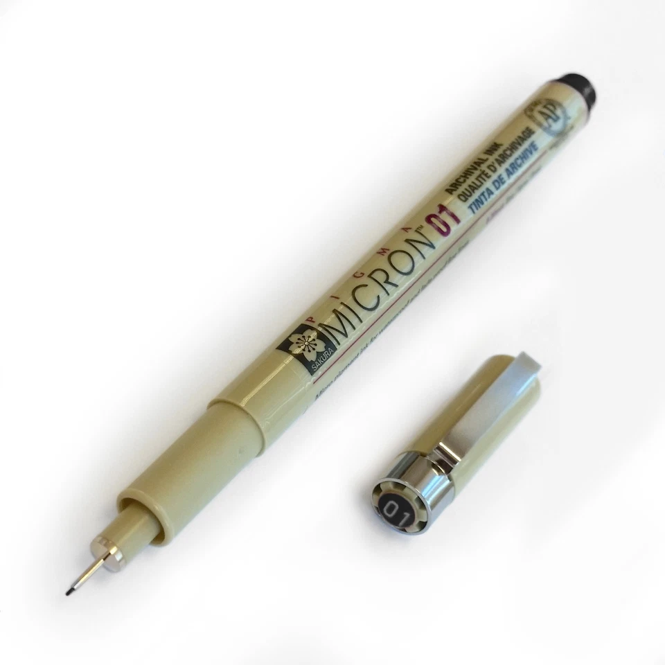 Sakura Pigma Micron Fineliner Pen - XSDK01 - 0.25mm line - All Colours Available