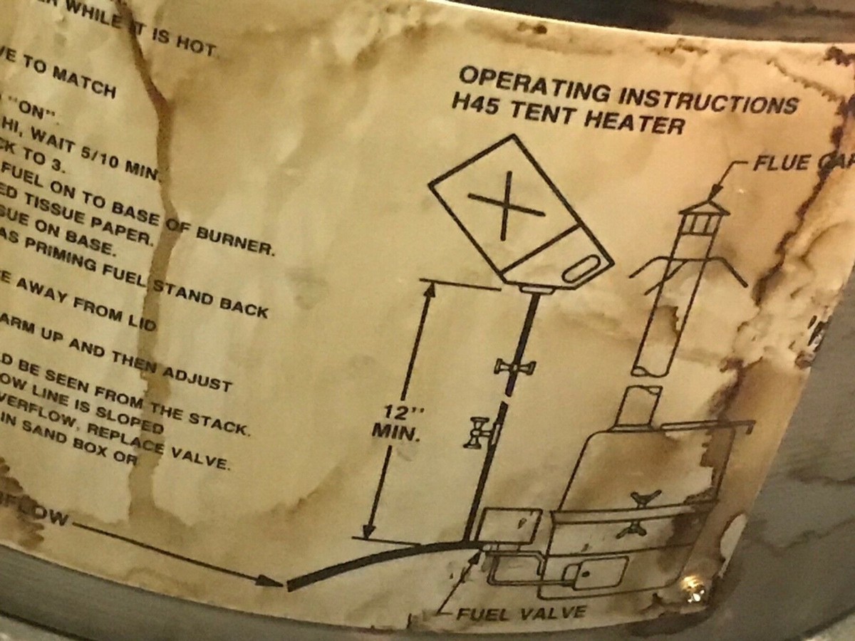 H-45 HEATER, MULTI-FUEL TENT STOVE SPACE HEATER, MILITARY COMPLETE NEW IN A  BOX | eBay