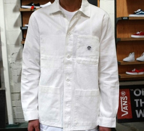 Huf Thrasher TDS Chore Jacket Off White JK65M01 - Picture 2 of 11