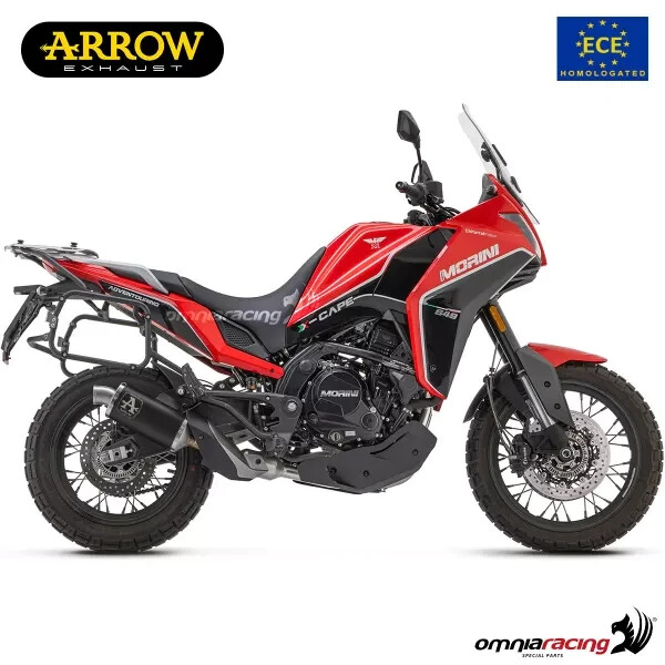 Arrow exhaust Indy Race dark aluminum approved for Moto Morini