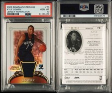 2006 Bowman Sterling Refractor Jersey /199 Kyle Lowry Rookie PSA 10 Gem *POP 1*