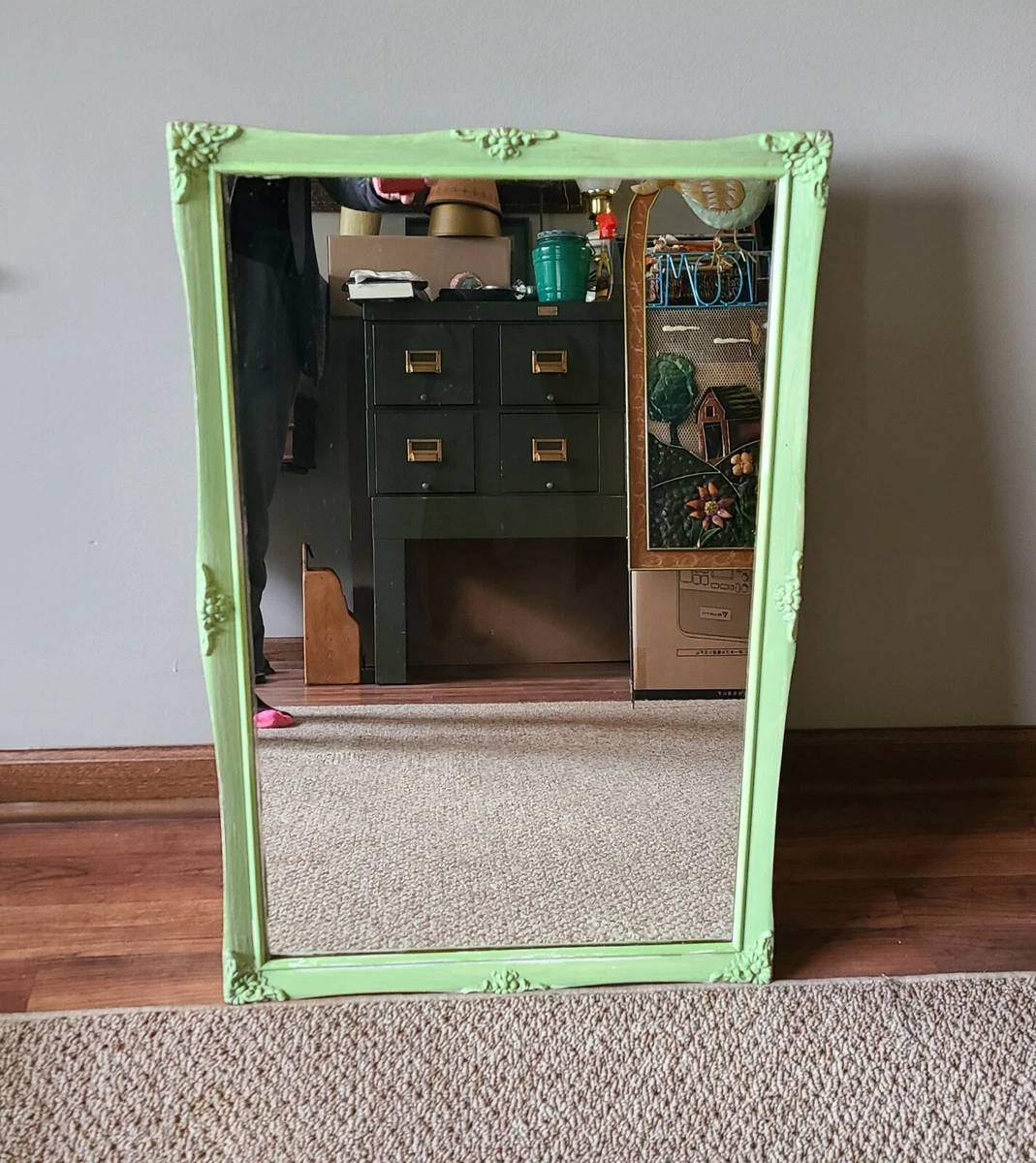 Vintage metal medicine cabinet clearance with mirror