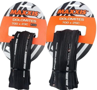 2pcs×Maxxis Copertone Strada Pieghevole Dolomites Silkworm 60 TPI antiforatura