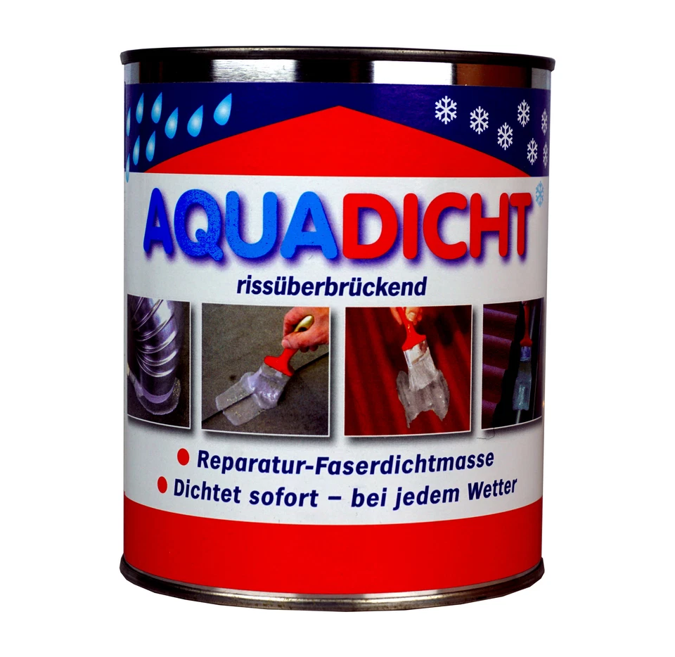 Aqua dicht - 1 Kg Dose Farbe grau