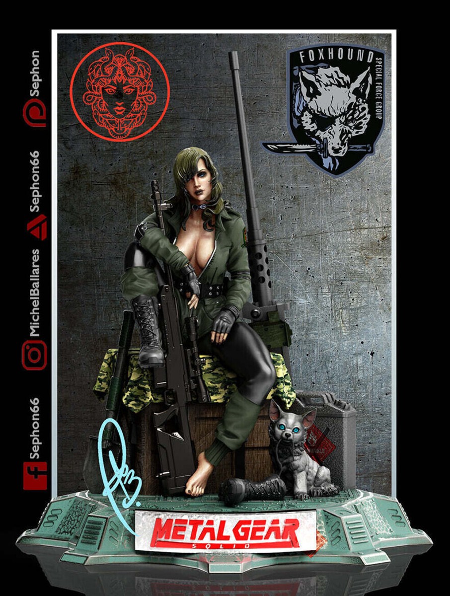 L GEAR SNIPER WOLF フィギュア コトブキヤ Free Shipping! KOTOBUKIYA Metal Gear Solid SNIPER WOLF 1/7