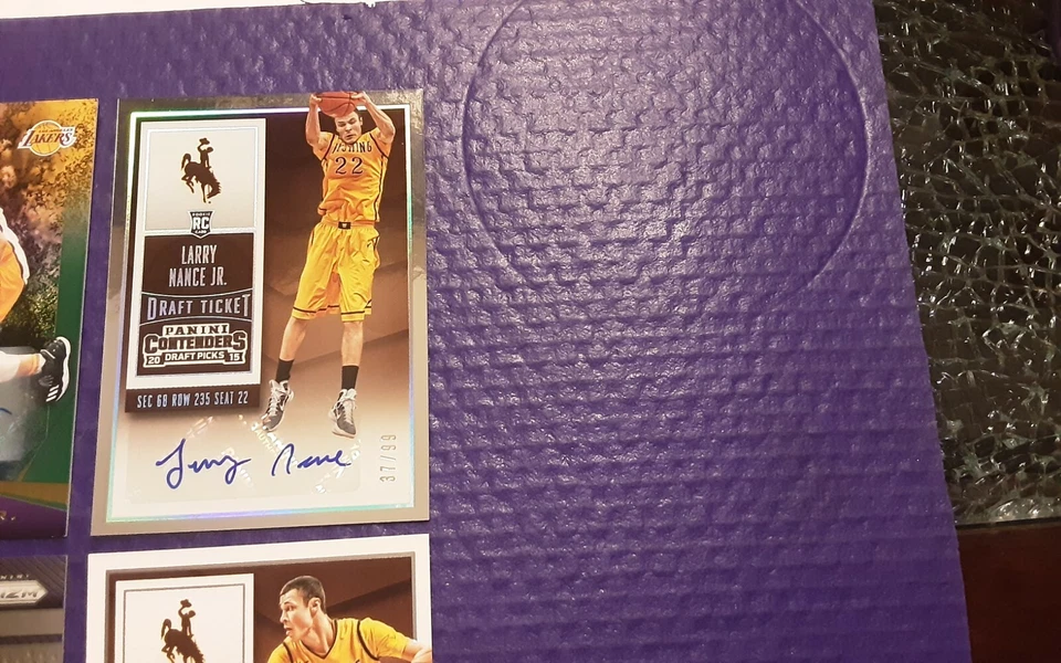 (4) 2015 2017-18 PANINI PRIZM, 17/25, DRFT TIC REF LARRY NANCE JR PELICANS AUTO - Imagem 4 de 4