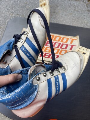 Vintage Adidas White sz 6 Mens Cross Country Ski Shoe BLUE/White Rare  Norboot | eBay