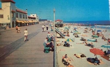Ocean City New Jersey Boardwalk and Beach View Postcards 1950s