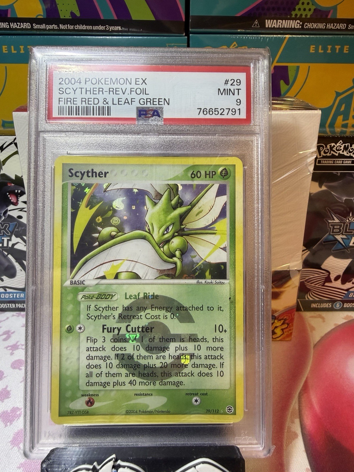 Scyther 29/112 FireRed & LeafGreen Reverse Holo PSA MINT 9