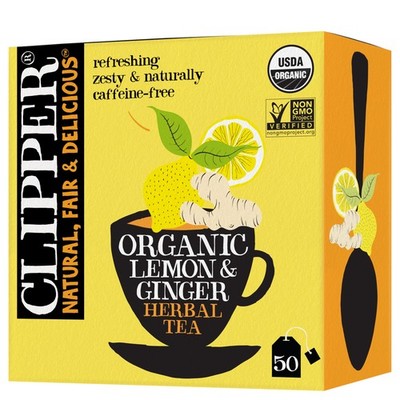 Lemon & Ginger Teabags   Caffeine Free, USDA Organic, Great Hot or Iced   Aro...