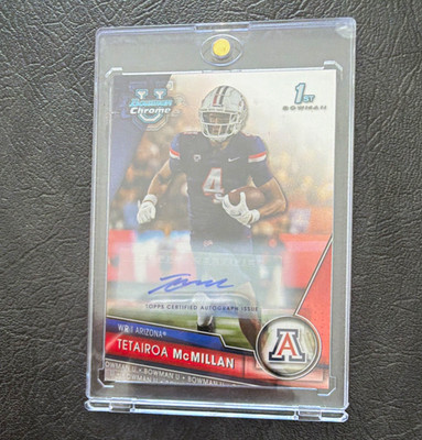 Topps 2023 Bowman U Chrome Tetairoa McMillan #68 Prospect Auto Wildcats /499
