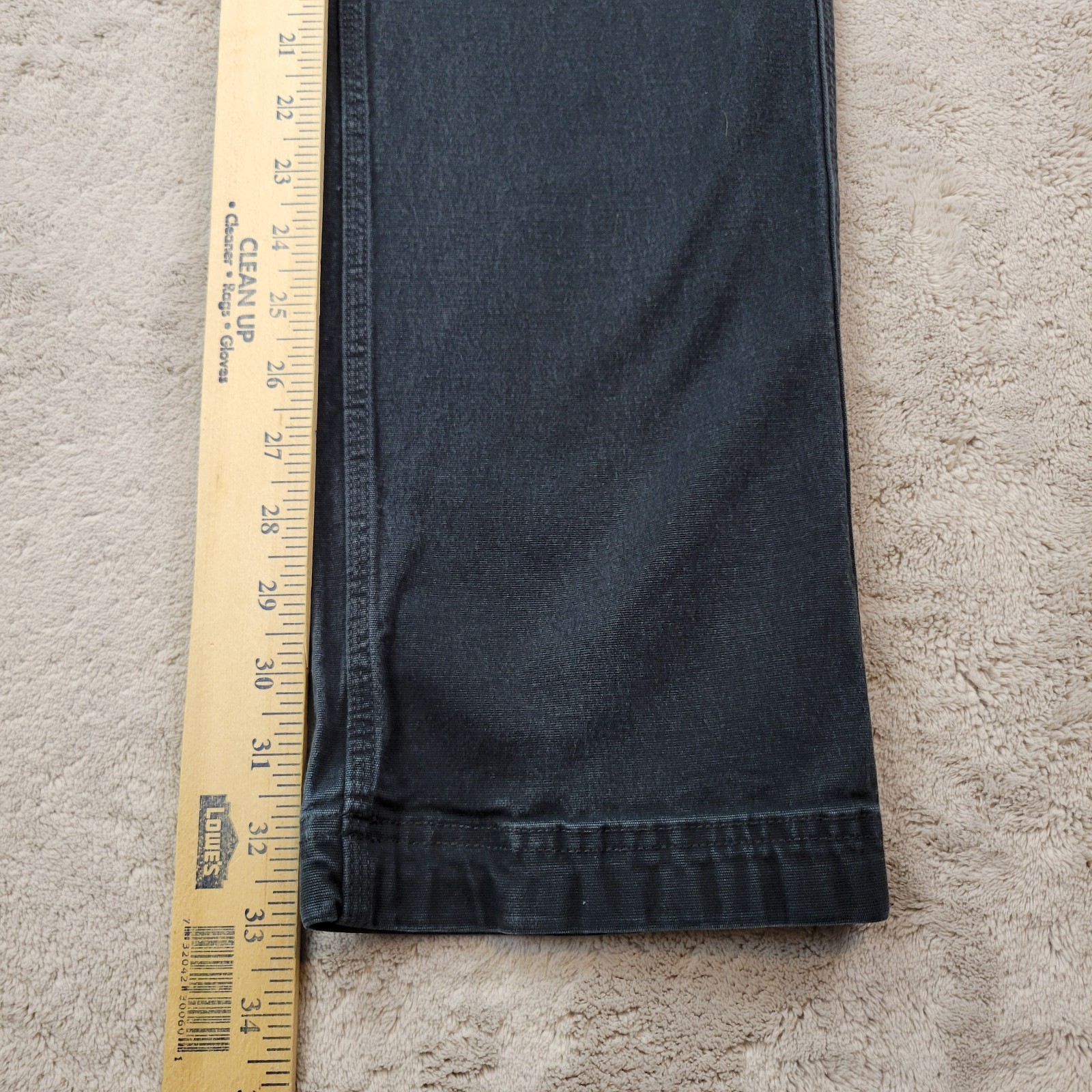 Duluth Trading Co Flex Fire Hose Cargo Pants Mens 32x34 Faded Black Slim Fit