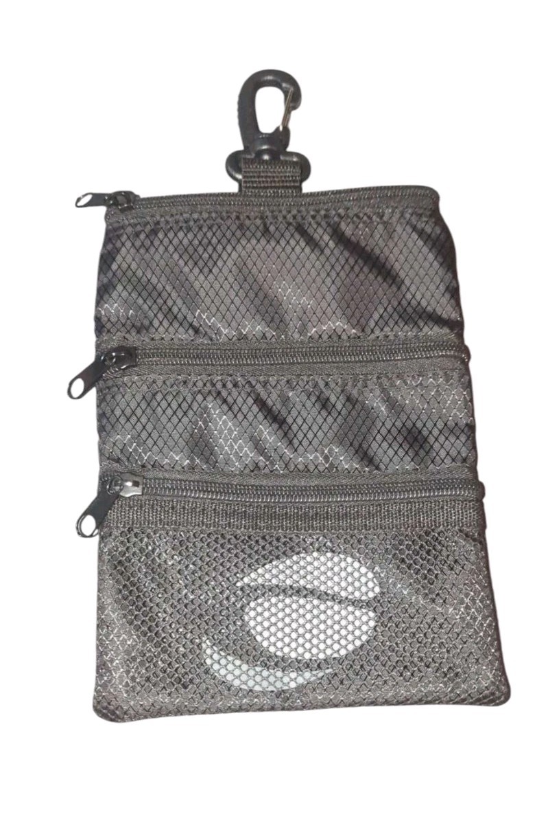 Detachable Accessory Pouch Black &ndash; 3 Zipper Pockets Euc