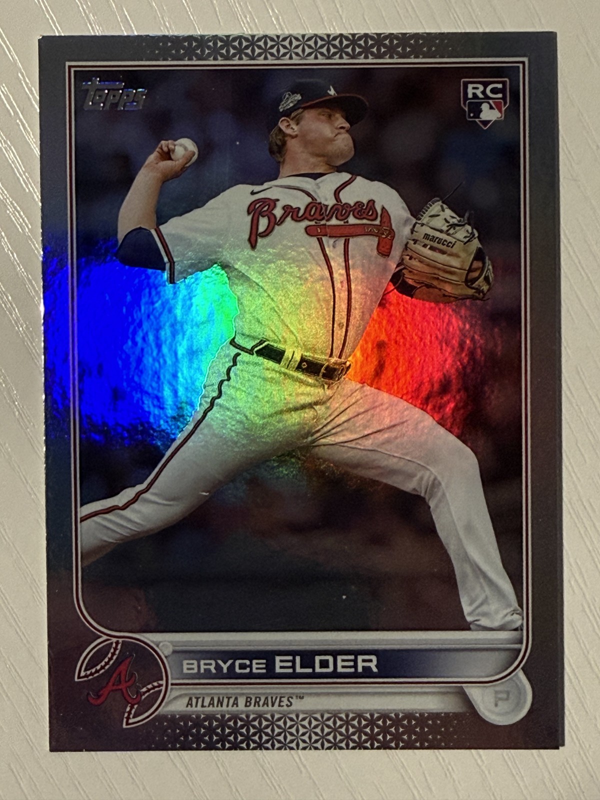 Bryce Elder 2022 Topps Update Rainbow Foil RC #US52 Atlanta Braves