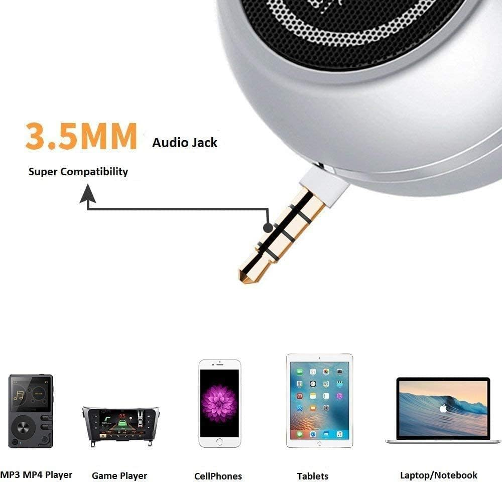 Mini Speaker with 3.5Mm Aux Input Jack, 3W Loud Portable Speaker