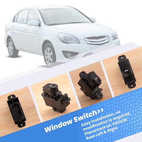 Interruptor elevalunas trasero derecho coche ACCENT 2011-2017 93588468 - Imagen 6 de 7