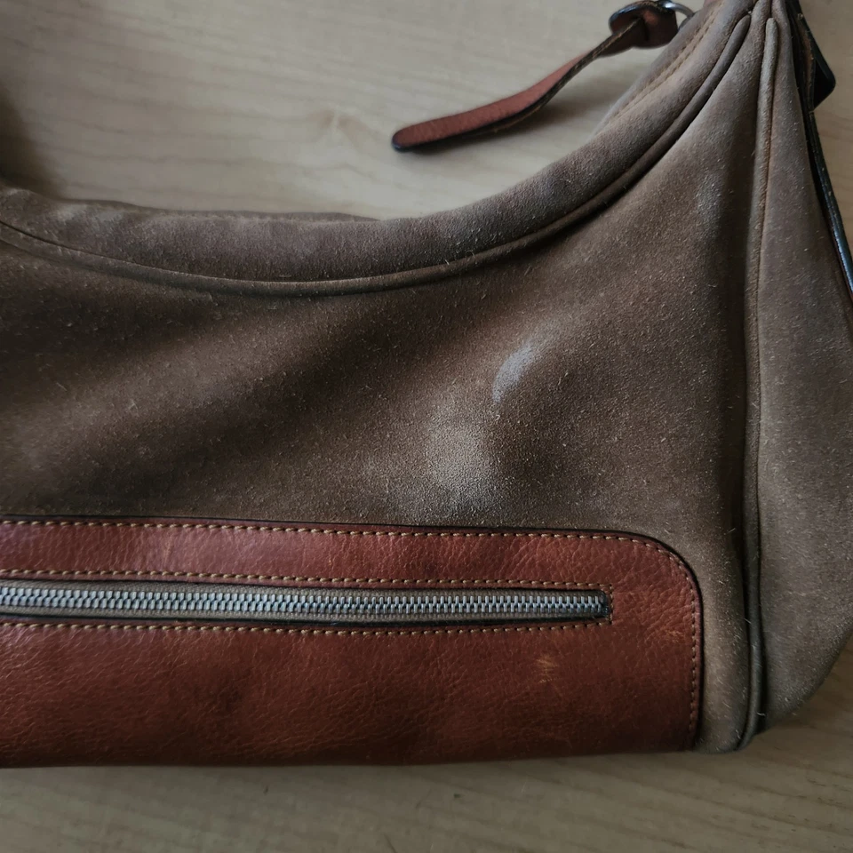 Hogan Womens Zip Top Medium Leather Shoulder Handbag Brown Tan - Image 2 of 4