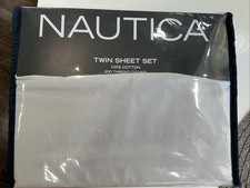 Nautica Twin Sheet Set NIP Easy Care Cotton Blend NEW