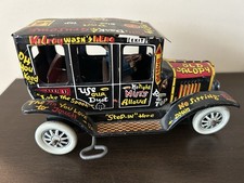 Vintage - Old Jalopy - Pressed-Tin Litho Friction Toy by MARX Toys 1950s