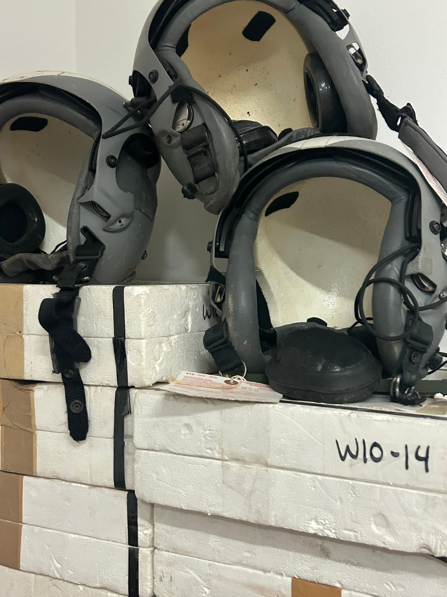 Gentex 190C Flight Helmet Large Pilot Aviation Serviceable SOLD AS