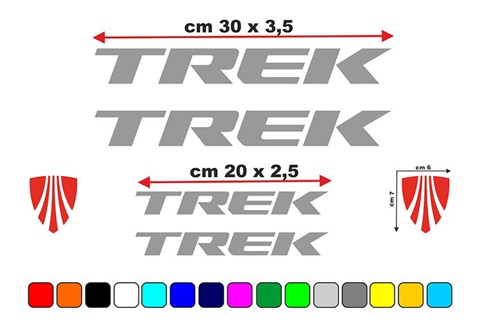 Kit Decalcomanie Telaio MTB Bici da Corsa Trek set Adesivi Vinile foto 5