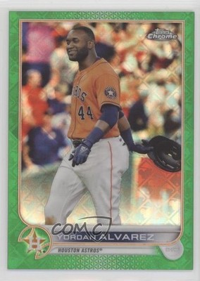 2022 Topps Chrome Logofractor Edition Green Refractor 23/99 Yordan Alvarez 0y0n