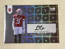 2025 Onit Black D’Angelo Ponds On Card Auto /15 Indiana Hoosiers Rookie RC SP