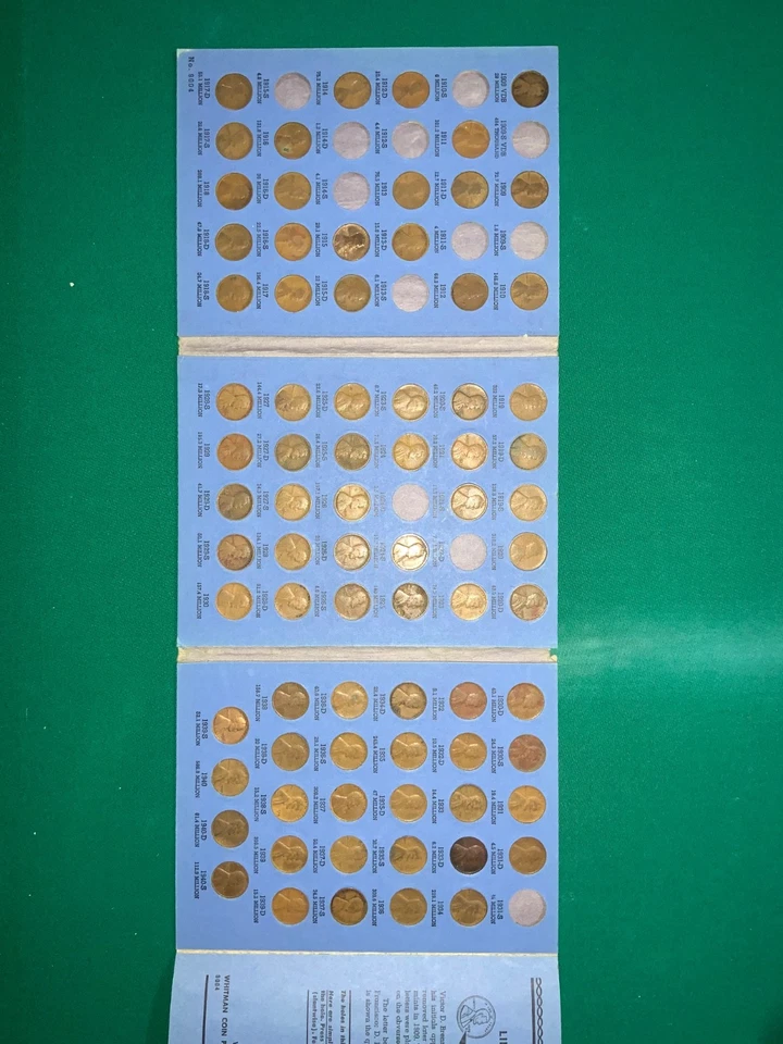 1909-1940 wheat penny book 77 coins - Image 2 of 4