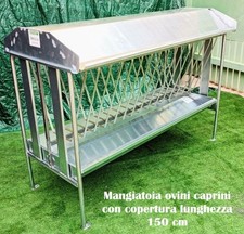 Mangiatoia per capre pecore vitelli ovini con copertura