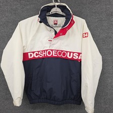 DC Shoes Jacket Mens Medium Red White Navy Ho...