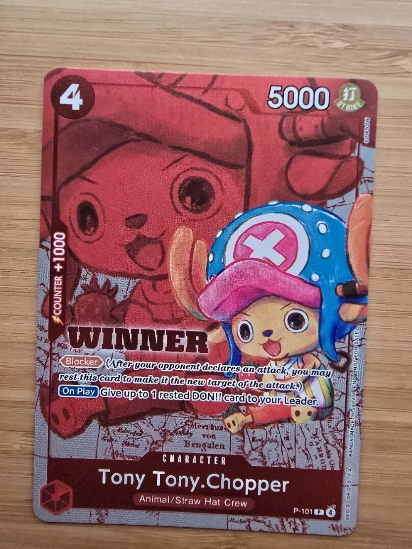 Tony Tony.Chopper P-101 One Piece Promotion Cards for sale | eBay