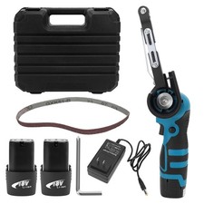 Cordless Belt Sander, 16.8V Lithium Battery, 7000RPM, 15 Sanding Belts(80-100...