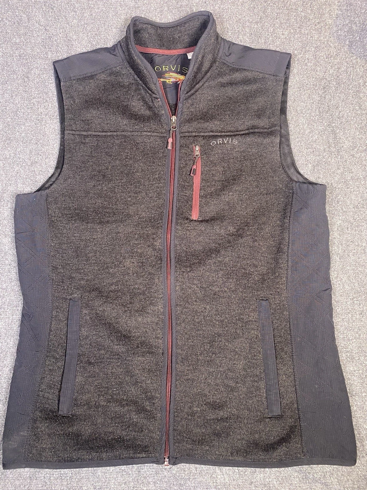 Orvis Men's L Charcoal Gray Full Zip Pockets Outdoor Fleece Vest Hiking Camping
Opens in a new windo