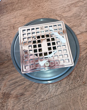 1003308402 Oatey 2-in PVC Shower Drain with Square Stainless Steel Strainer