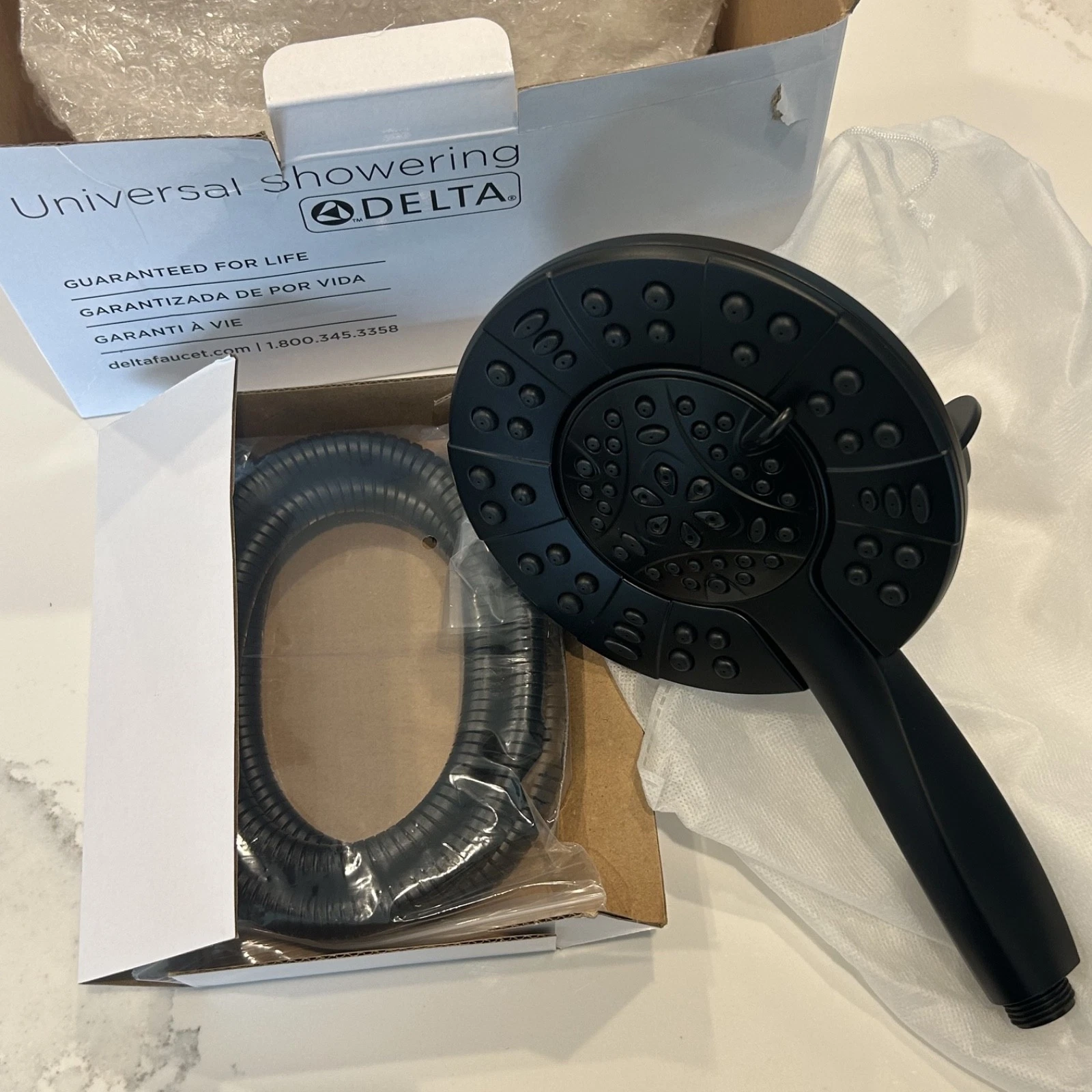 NEW Delta In2ition Two-in-One 4-Spray Dual Wall Mount + Handheld Shower Head