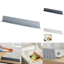 Silicone Sink Splash Guard Reusable Countertop Sink Strip Water Baffle Plate US