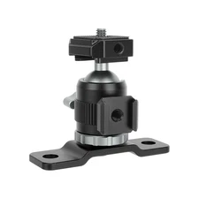 CAMVATE 1/4"-20 Ball Head with Side Shoe Mount & Wall/Ceiling/Table Mount Base
