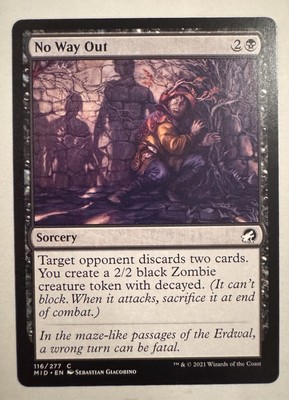 No Way Out (116) Innistrad: Midnight Hunt MID MTG Magic