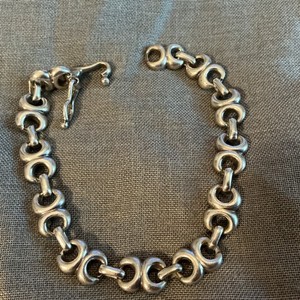 925 Sterling Silver TM-25 Mexican vintage silver bracelet.