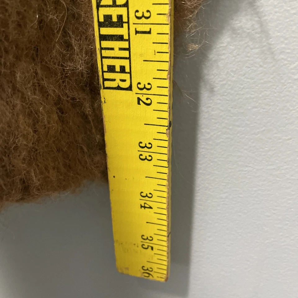 Vintage Handmade Oversized Alpaca Wool Sweater XL 44-45” Chest Soft - Image 3 of 4