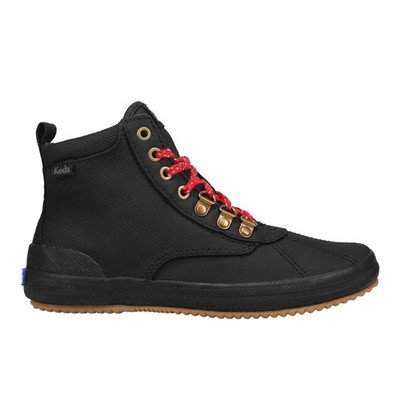 Keds Scout Ii Lace Up Duck  Womens Black Casual Boots WF62854