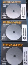 x3 Fiskars Titanium Rotary Blades 60 mm 2 Pack Lot Of 2